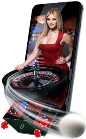 Girl and rooulette wheel image