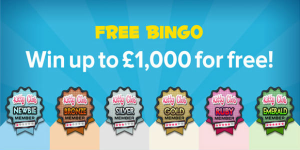 Free Bingo at Kitty Bingo banner 