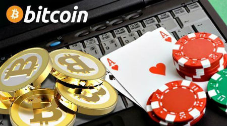 Bitcoin in gambling image