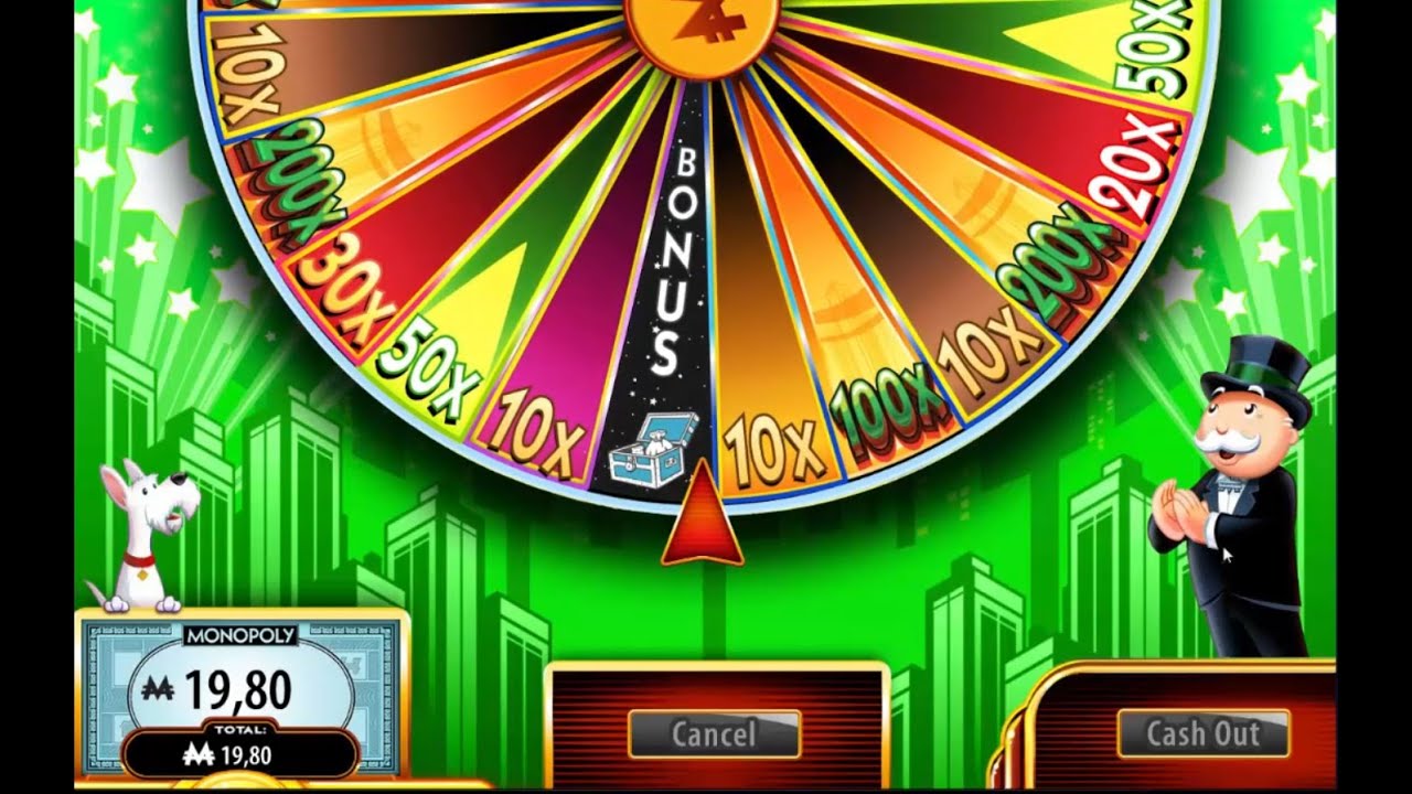 Super Monopoly Money Wheel Bonus
